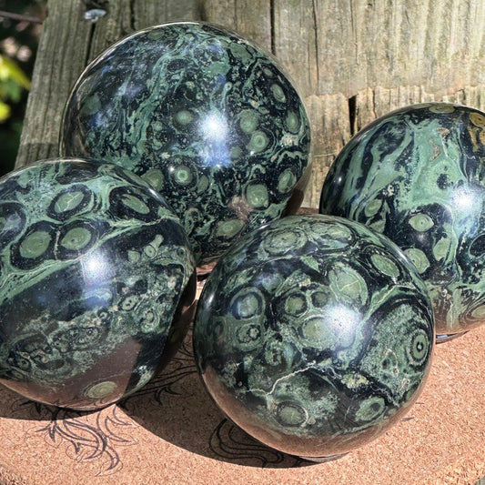 Kambaba Jasper Spheres - Grounding and Ancient Wisdom