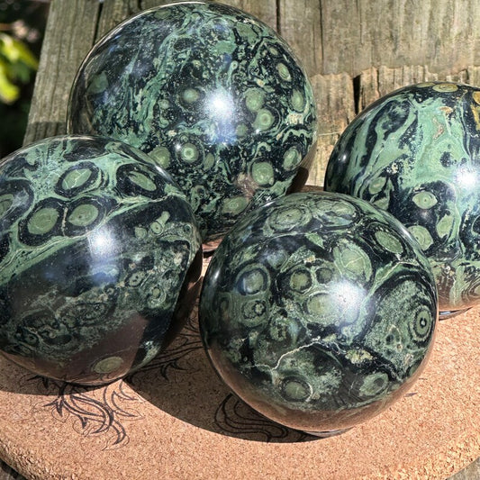 Kambaba Jasper Spheres - Grounding and Ancient Wisdom