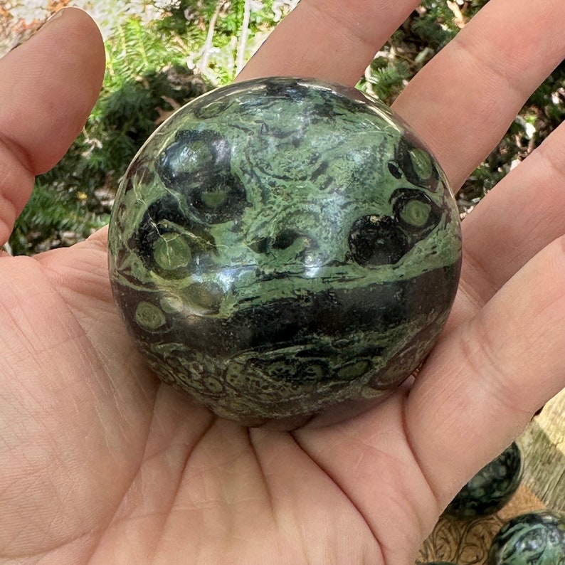 Kambaba Jasper Spheres - Grounding and Ancient Wisdom