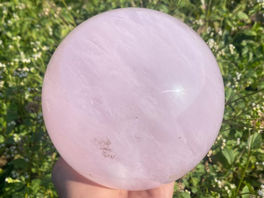 Pink Smelting Stone Sphere,hand carved sphere,Pink crystal ball,home decoration,crystal gifts