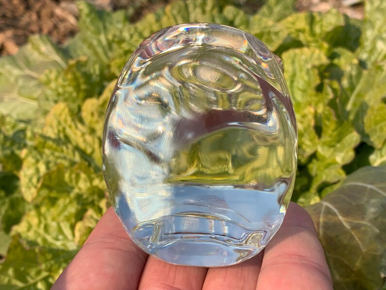 3.2''+ Color plating Clear Smelting quartz hand carved Crystal Skull crystal gifts 1pc