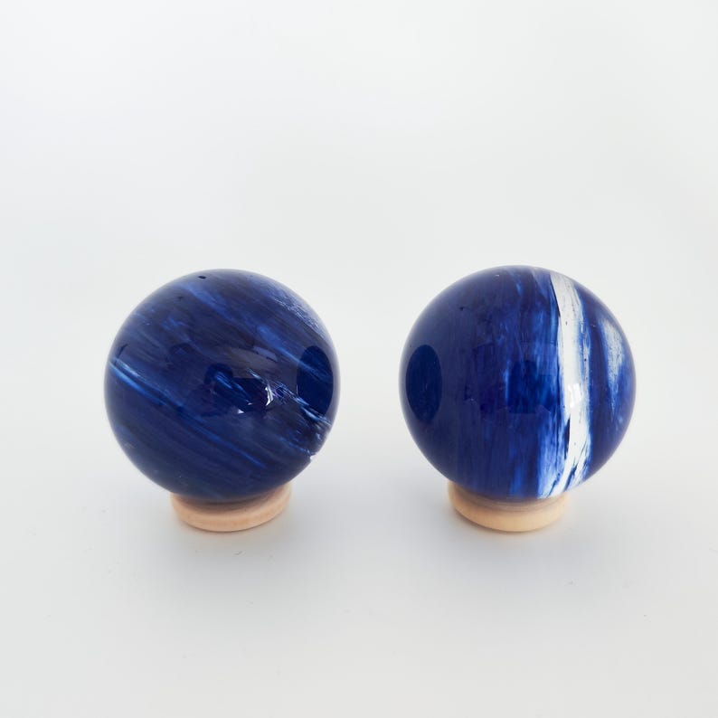 Blue Quartz Smelting Stone Sphere