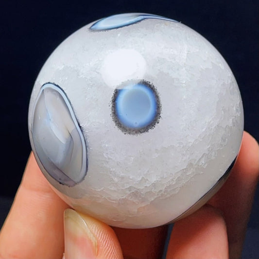 Gobi Agate Eyes Agate Sphere Ball Crystal Stone Madagascar