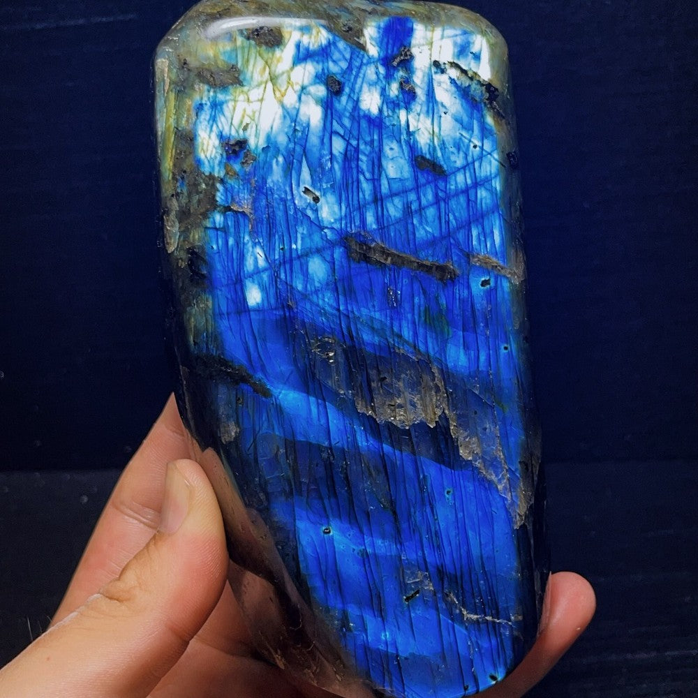 1279G Natural Polished Blue Labradorite Crystal Healing