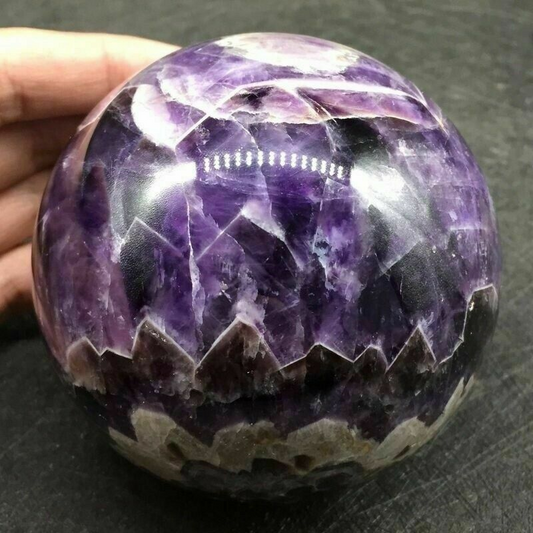Natural Dream Amethyst Sphere Polished Quartz Crystal Ball Reiki Healing