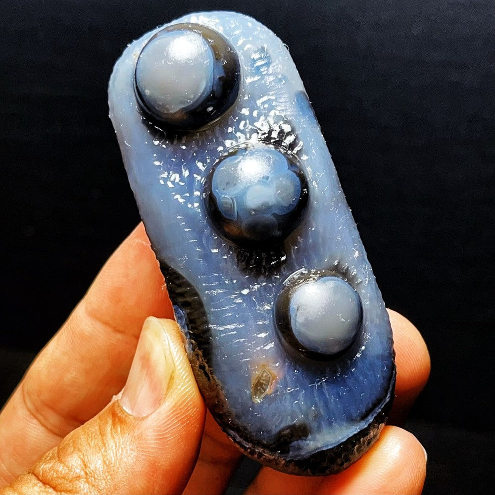 111G Natural Gobi Agate Eyes Agate Crystal Stone Madagascar
