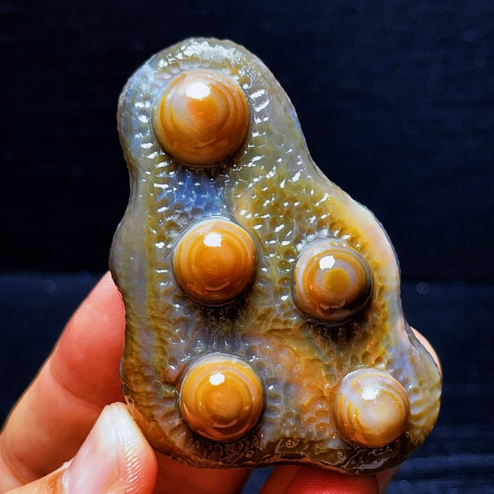 Natural Gobi Agate Eyes Agate Crystal Stone Madagascar