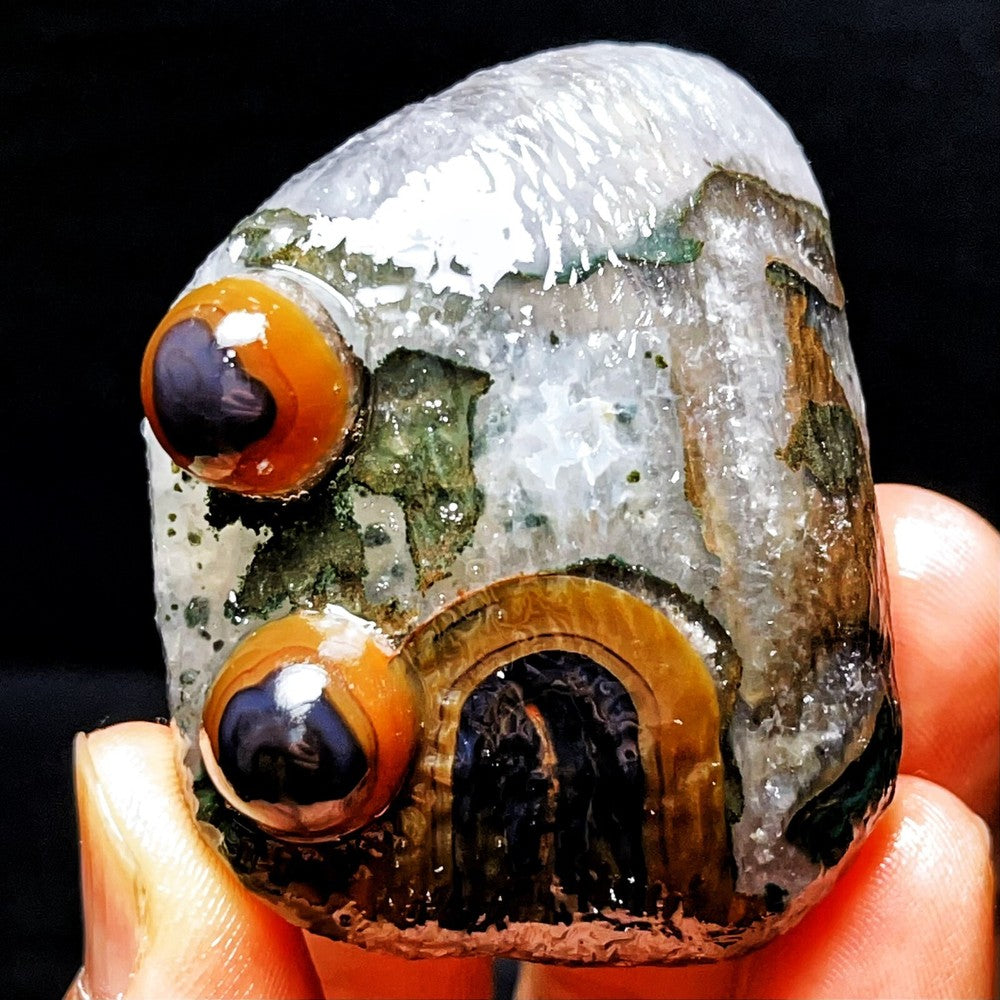 Natural Gobi Agate Eyes Agate Crystal Stone Madagascar