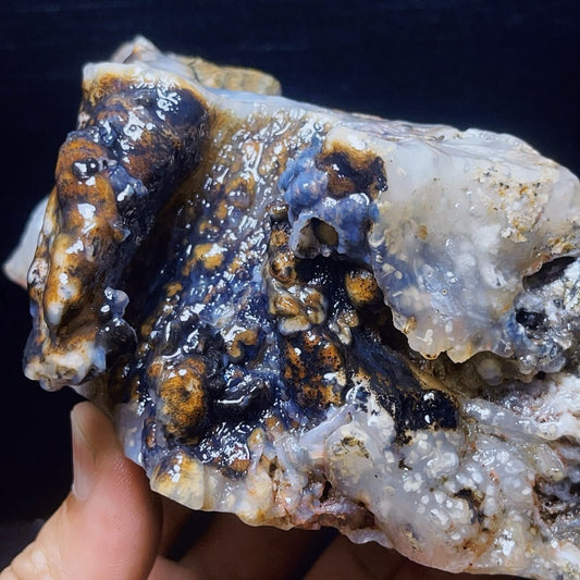 845G Natural Gobi Agate Eyes Agate Crystal Stone Healing
