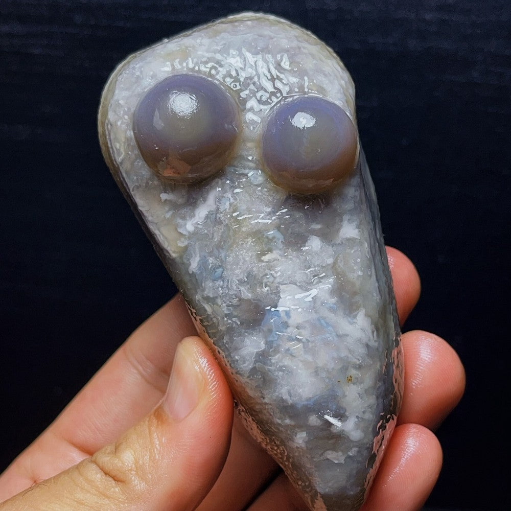 Agate Gobi naturelle, pierre de cristal d'agate pour les yeux, guérison 