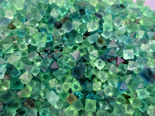 1000g+ Beautiful Blue & Green Fluorite Octahedron Crystals