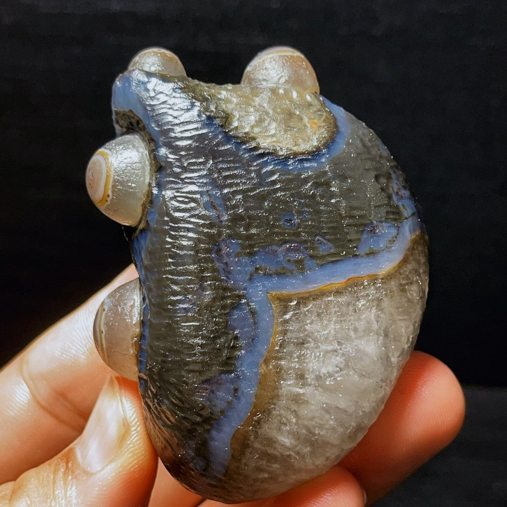 197G Natural Gobi Agate Eyes Agate Crystal Stone Madagascar