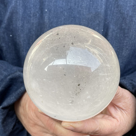 3LB Natural clear quartz sphere quartz crystal ball reiki healing CARE