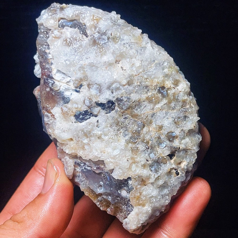306G Natural Gobi Desert Agate Eyes Crystal Healing Mineral specimen