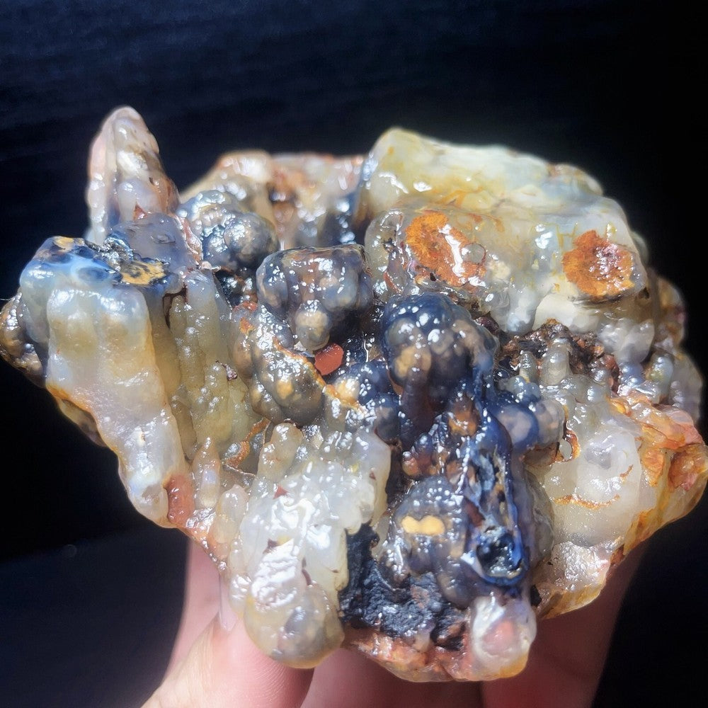 673G Natural China's Gobi Desert Gobi Agate Eyes Agate Crystal Healing
