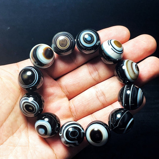 Natural Gobi Agate Eyes Agate Bracelet Crystal Stone Healing