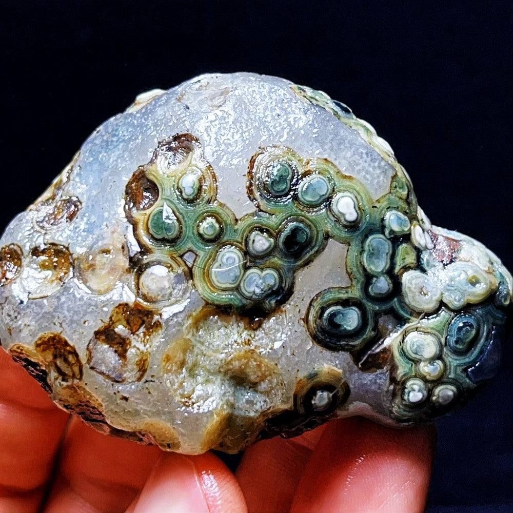 100G Natural Gobi Agate Eyes Agate Crystal Stone Healing Madagascar