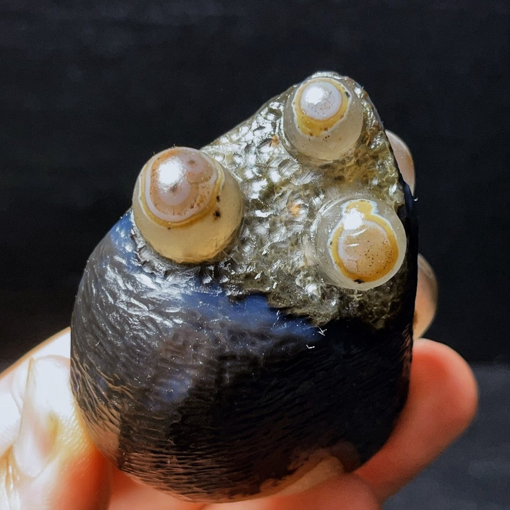 197G Natural Gobi Agate Eyes Agate Crystal Stone Madagascar
