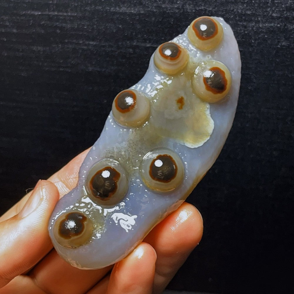 Natural Gobi Agate Eyes Agate Crystal Stone Healing