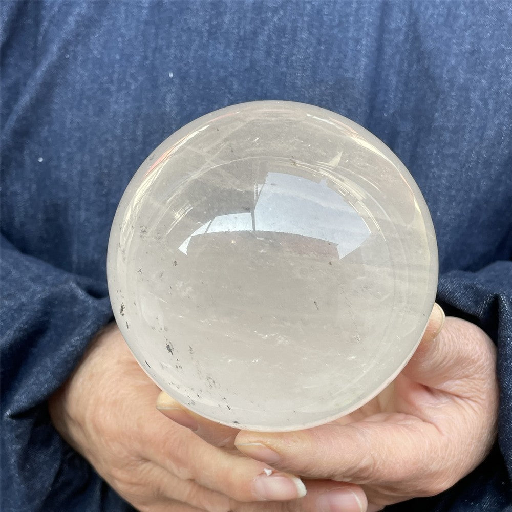 3LB Natural clear quartz sphere quartz crystal ball reiki healing CARE