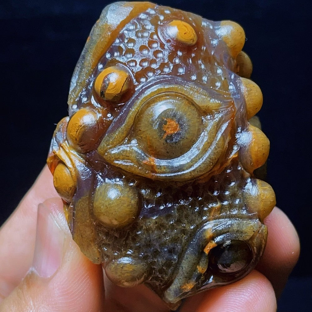 107G Natural China's Gobi Desert Gobi Agate Eyes Agate Crystal Healing