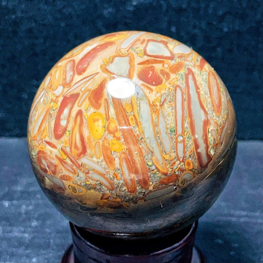468G Natural Polished Agate Sphere Agate Crystal Ball Healing
