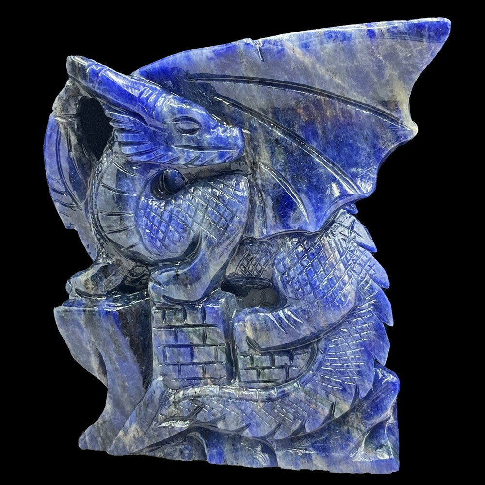 Hand-Carved Crystal Quartz Dragon Sculpture-Healing Energy & Spiritual Gift