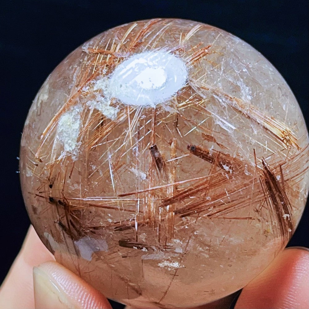 186G Natural Beautiful Golden Hair Rutilated Quartz Crystal Healing