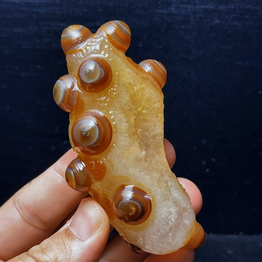 Natural Gobi Agate Eyes Agate Crystal Stone Madagascar