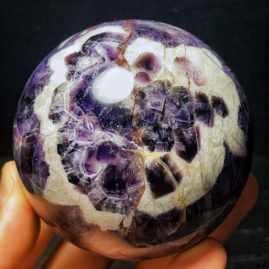 602G Natural Polished Dream Amethyst Sphere Crystal Ball Healing