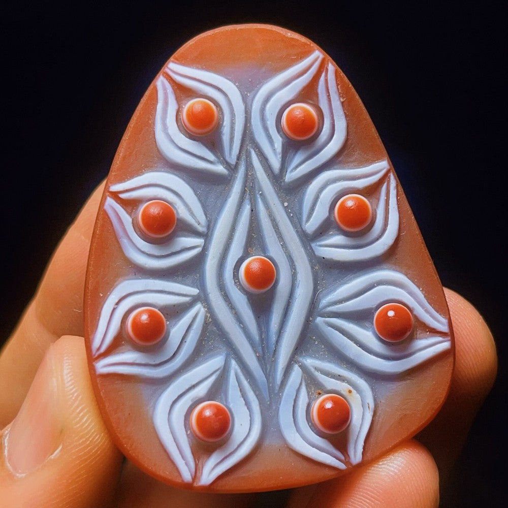 Natural Gobi Agate Eyes Agate Crystal Stone Healing