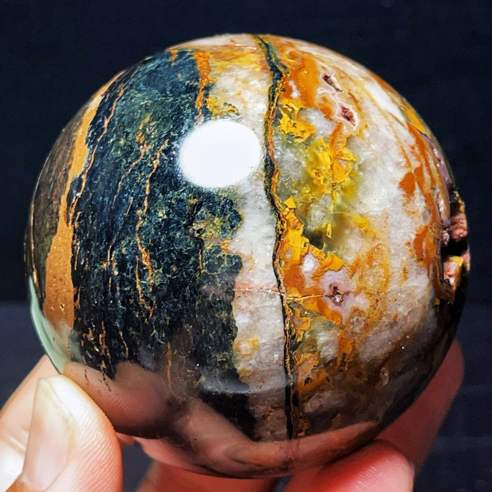 454G Natural Namibia Pietersite Gemstone Sphere/Ball Healing