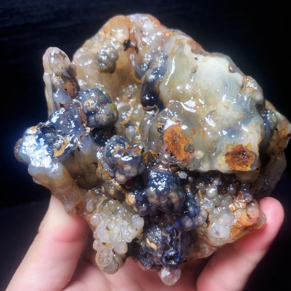 673G Natural China's Gobi Desert Gobi Agate Eyes Agate Crystal Healing