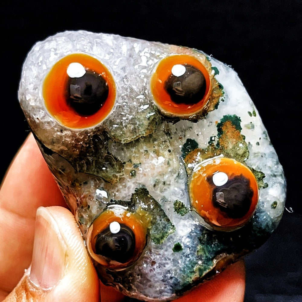 Natural Gobi Agate Eyes Agate Crystal Stone Madagascar