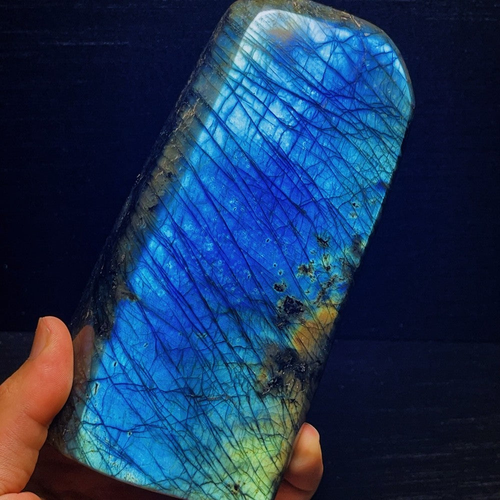 1639G Natural Polished labradorite Crystal Healing