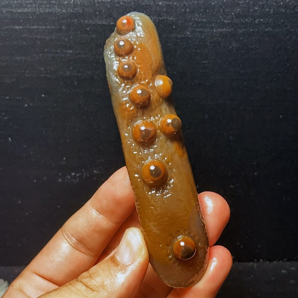 133G Natural Gobi Agate Eyes Agate Crystal Stone Madagascar