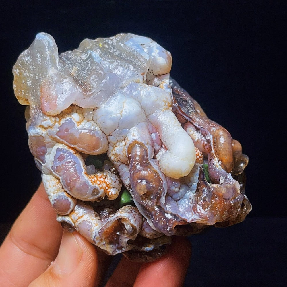218G Natural China's Gobi Desert Gobi Agate Eyes Agate Crystal Healing