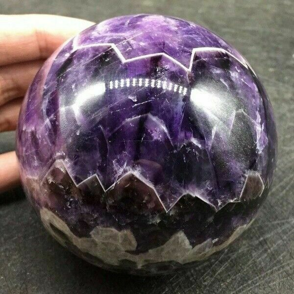 Natural Dream Amethyst Sphere Polished Quartz Crystal Ball Reiki Healing