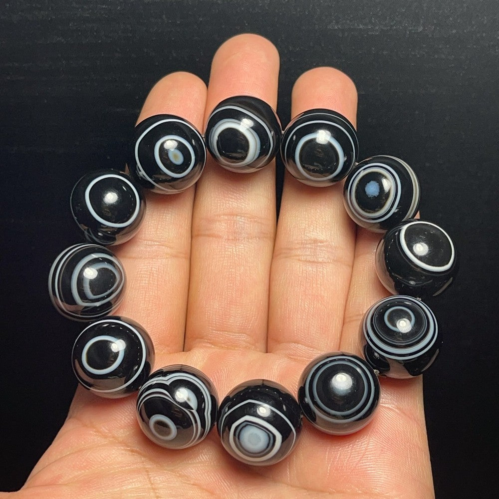 Natural Gobi Agate Eyes Agate Bracelet Crystal Stone Healing