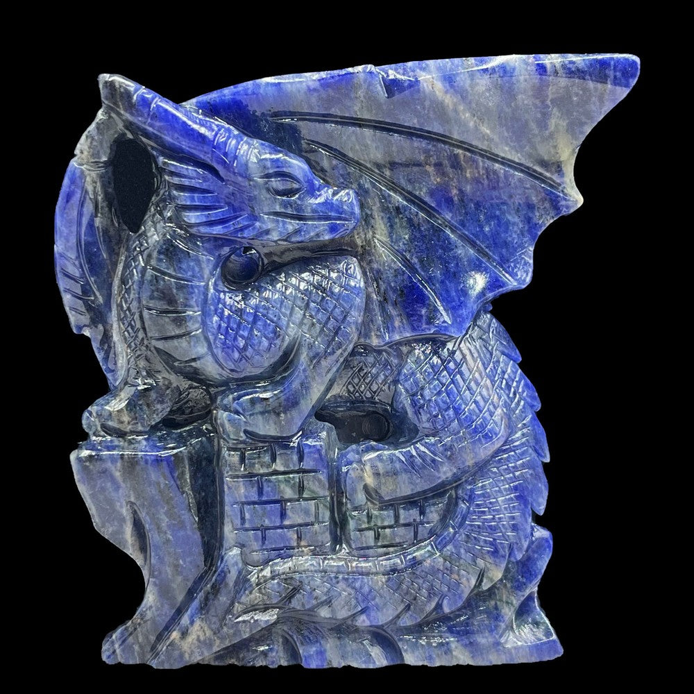Hand-Carved Crystal Quartz Dragon Sculpture-Healing Energy & Spiritual Gift