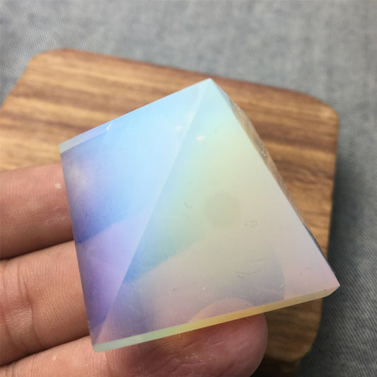 natural opal quartz pyramid crystal 40mm+ obelisk point healing 1pc