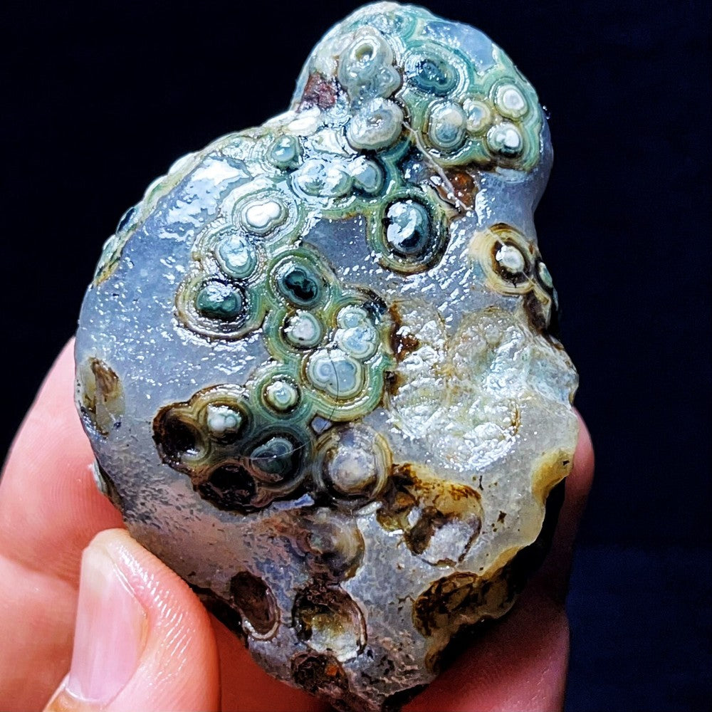 100G Natural Gobi Agate Eyes Agate Crystal Stone Healing Madagascar