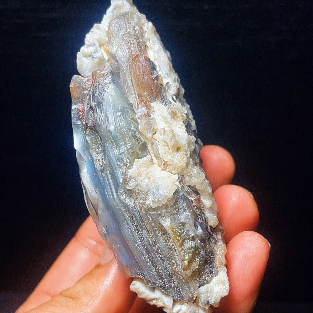 306G Natural Gobi Desert Agate Eyes Crystal Healing Mineral specimen