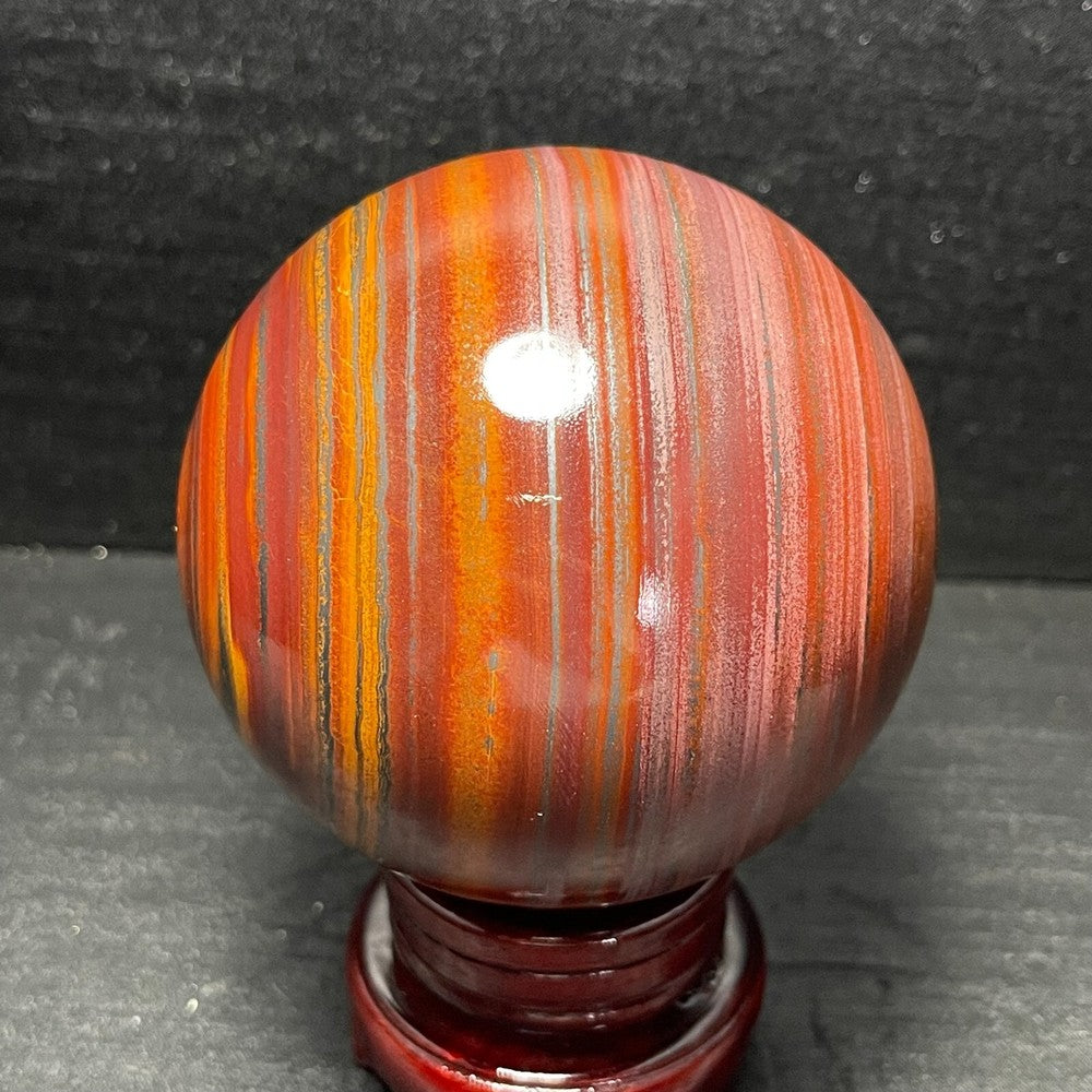 994G Natural Tiger Eye Stone Agate Sphere Ball Crystal Stone Healing