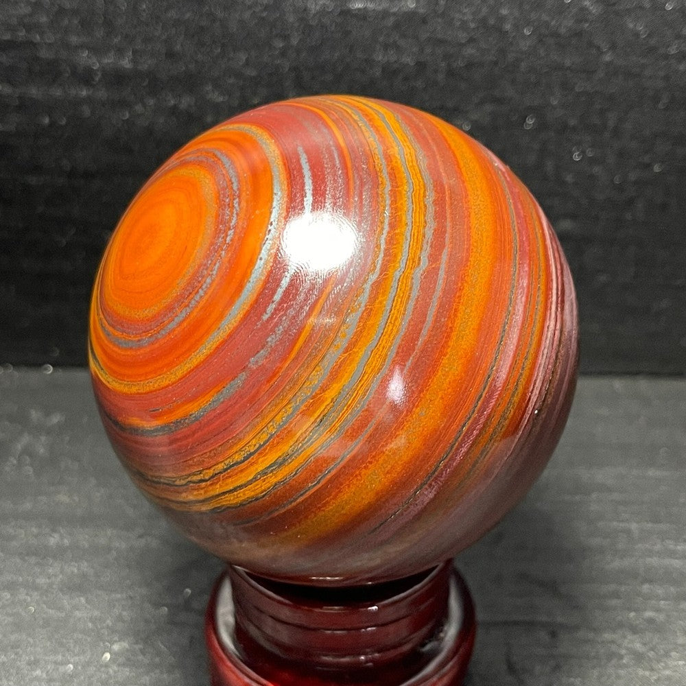 994G Natural Tiger Eye Stone Agate Sphere Ball Crystal Stone Healing