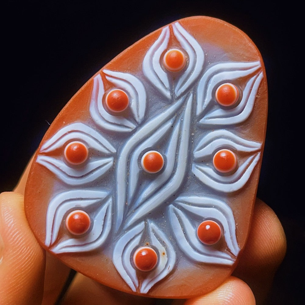 Natural Gobi Agate Eyes Agate Crystal Stone Healing