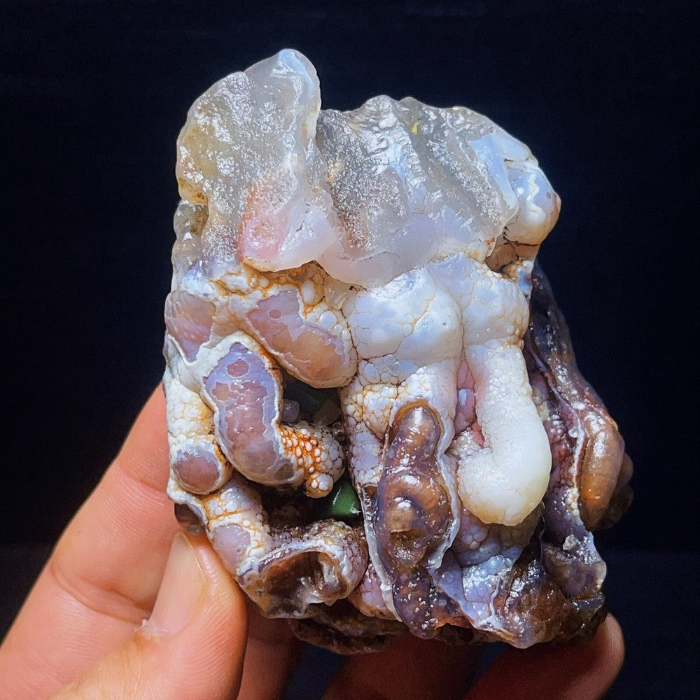 218G Natural China's Gobi Desert Gobi Agate Eyes Agate Crystal Healing
