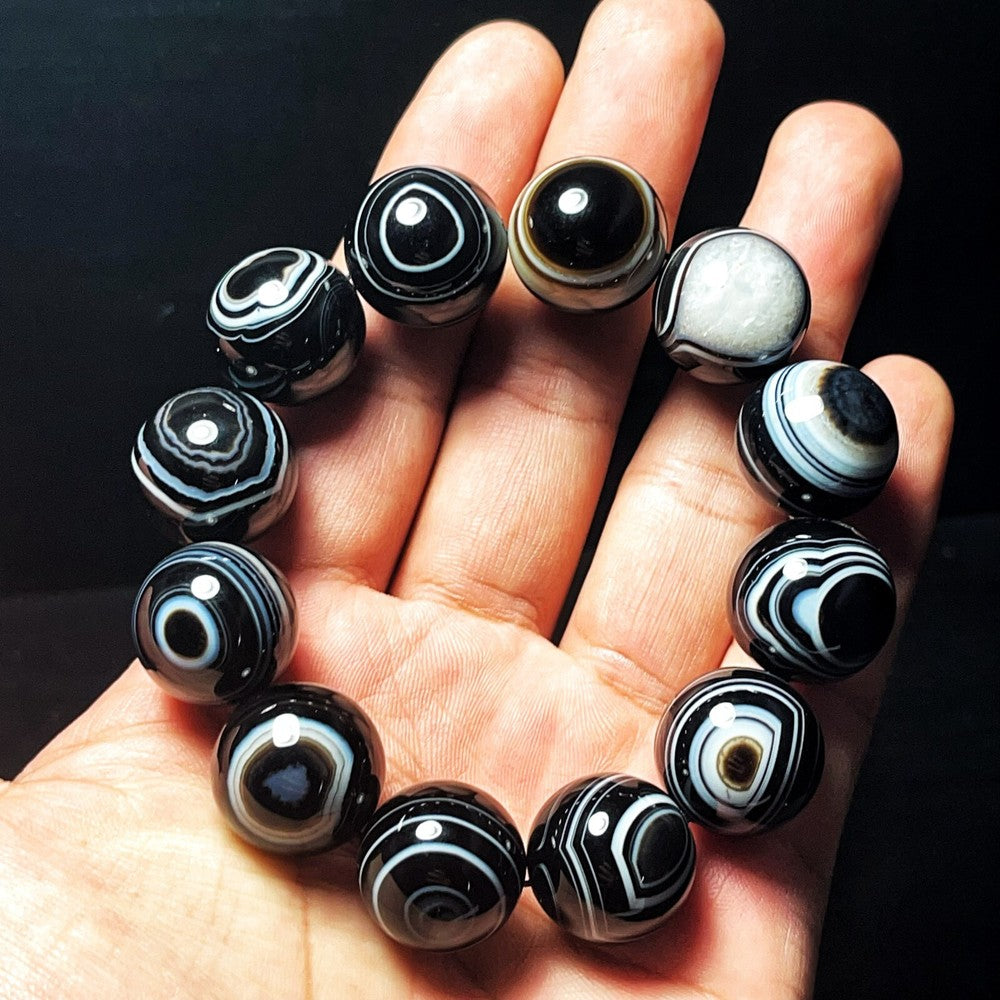 Natural Gobi Agate Eyes Agate Bracelet Crystal Stone Healing