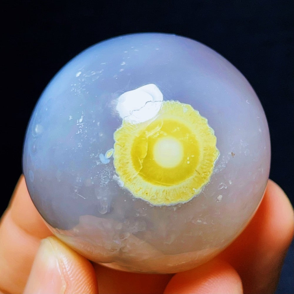125G Natural Inner Mongolia Gobi Agate Eyes Agate Crystal Stone