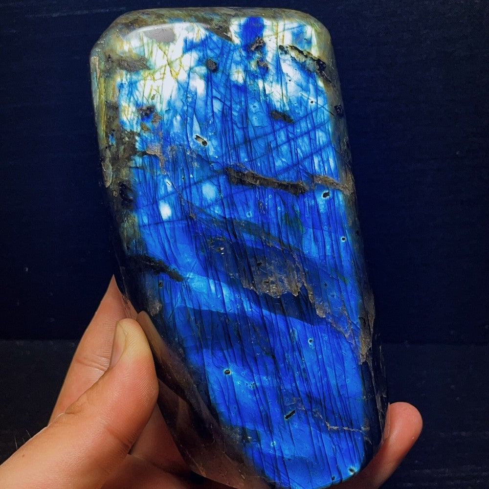 1279G Natural Polished Blue Labradorite Crystal Healing